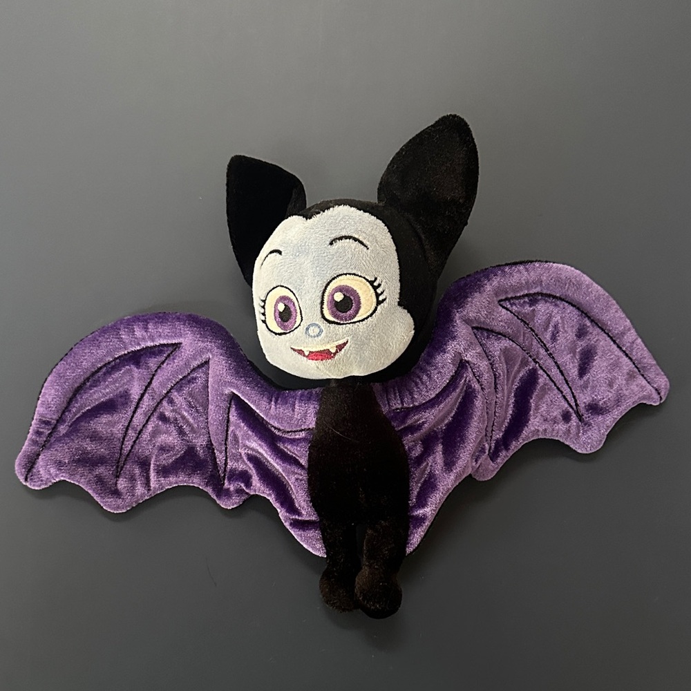 Disney Halloween Plush Bat Toy with Purple Wings